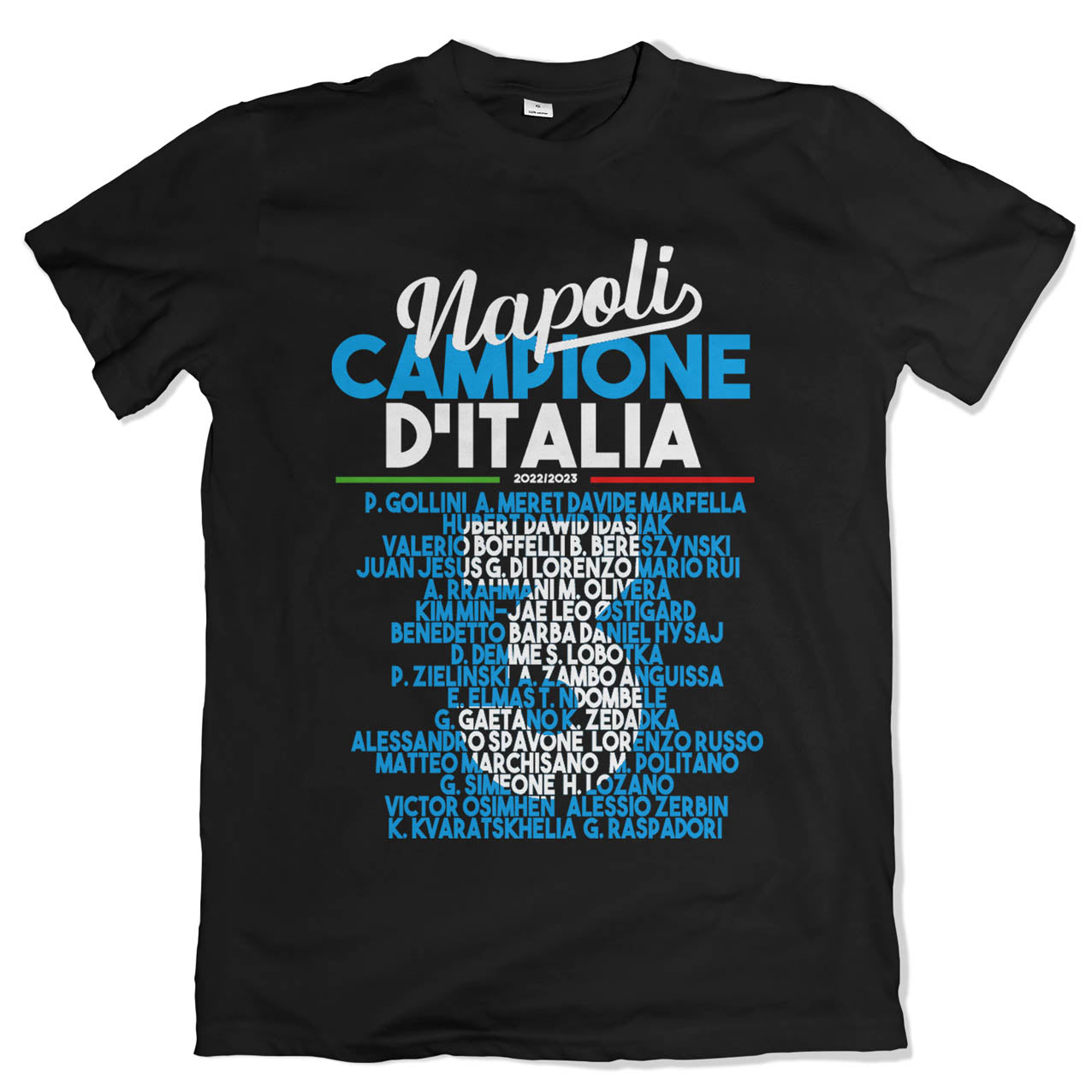 T-shirt Napoli Campioni - Scudetto 2023 - Black