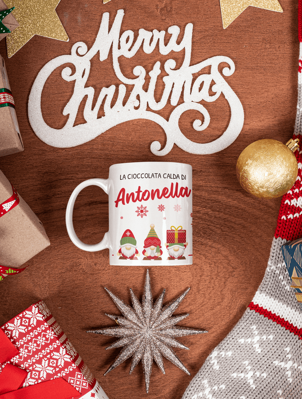 Tazza Natale personalizzata , idea regalo - La cioccolata calda di