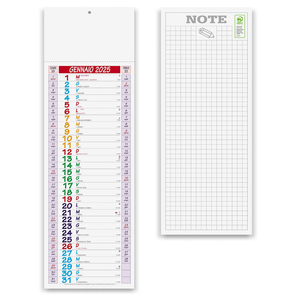 Calendari Silhouette Multicolor personalizzati