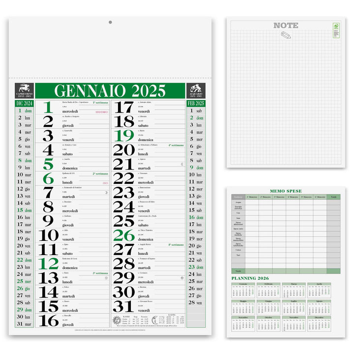 Calendari 2025 Olandesi Classici personalizzati