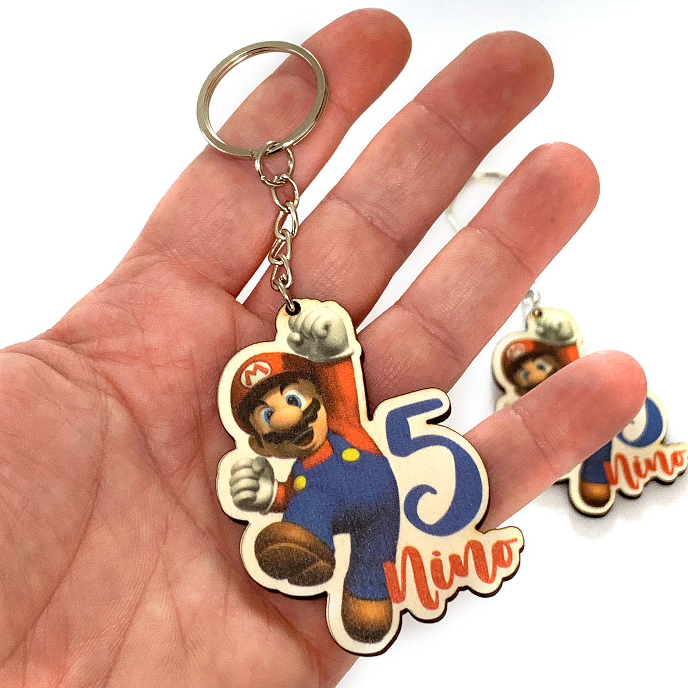 Super Mario key ring for child's birthday / Favor idea 