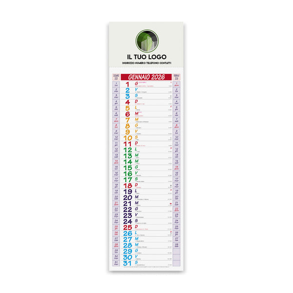 Calendari 2026 Silhouette Multicolor personalizzati