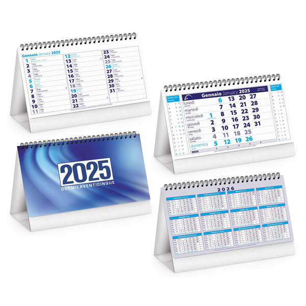 Calendari da tavolo classici 2025 personalizzati