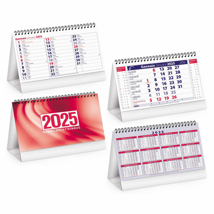 Calendari da tavolo classici 2025 personalizzati