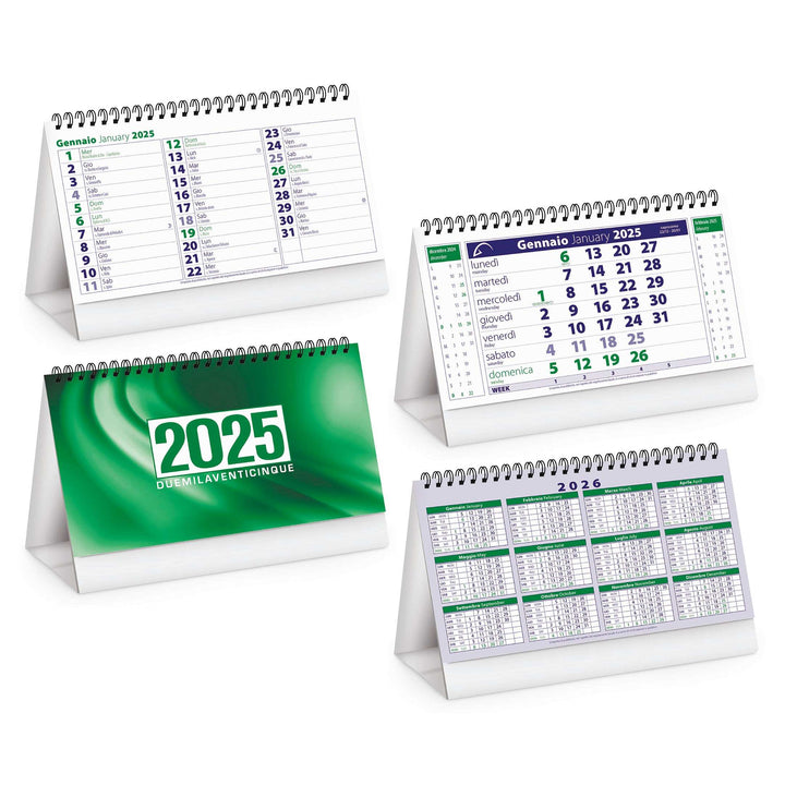 Calendari da tavolo classici 2025 personalizzati