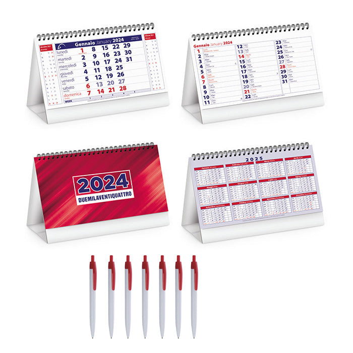 100 Desk Calendars + 100 Bi-Bud Pens
