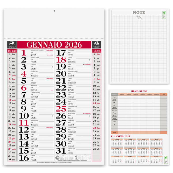 Calendari 2026 Olandesi Classici personalizzati