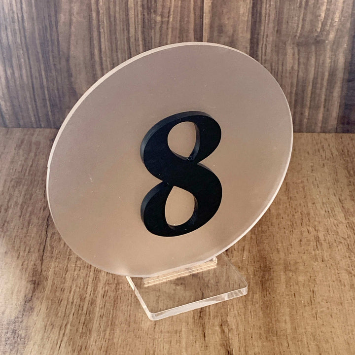 Segnatavoli matrimonio plexiglass