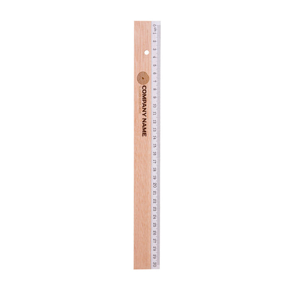 Personalized wooden rulers with logo (50/100 pcs.) 