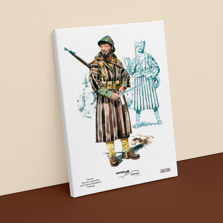 Quadro in tela canvas - Winterline - "Le uniformi dei combattenti in Italia"