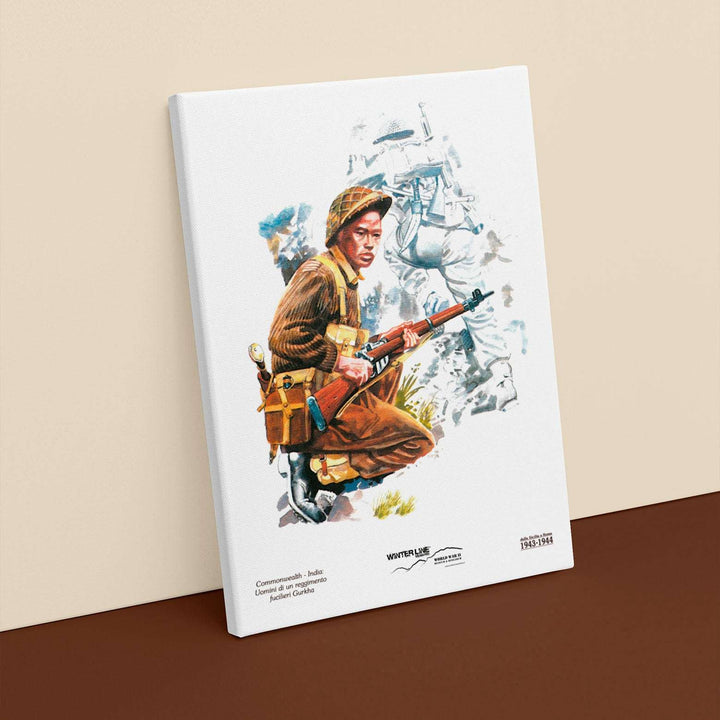 Quadro in tela canvas - Winterline - "Le uniformi dei combattenti in Italia"