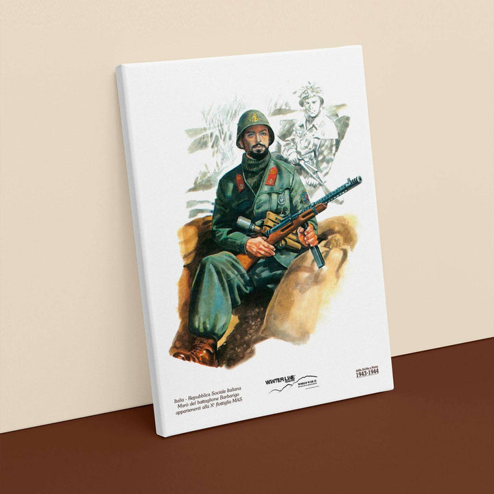 Quadro in tela canvas - Winterline - "Le uniformi dei combattenti in Italia"