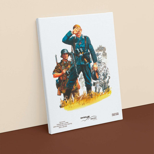 Quadro in tela canvas - Winterline - "Le uniformi dei combattenti in Italia"