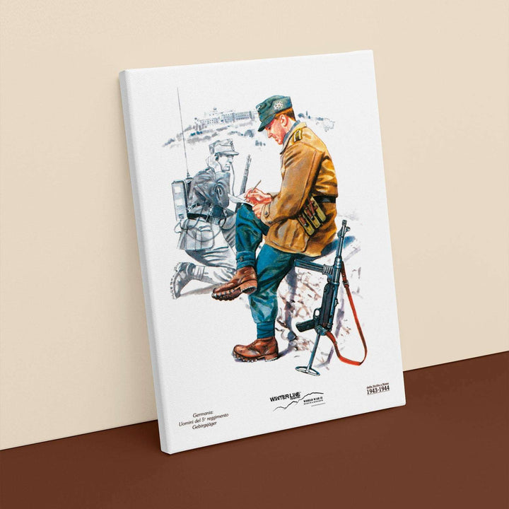 Quadro in tela canvas - Winterline - "Le uniformi dei combattenti in Italia"