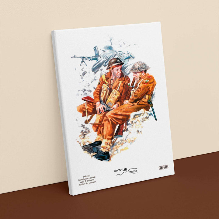 Quadro in tela canvas - Winterline - "Le uniformi dei combattenti in Italia"
