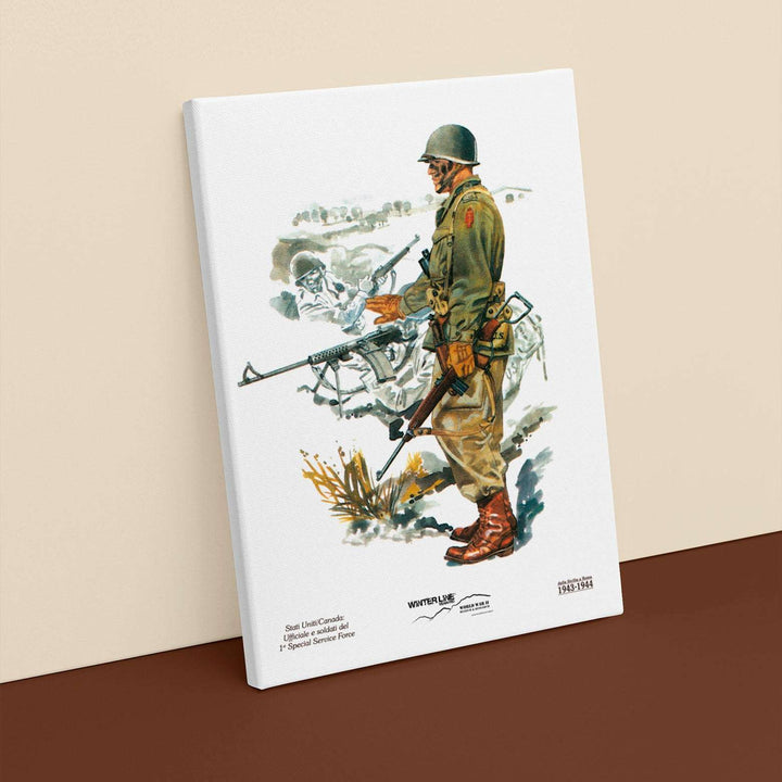 Quadro in tela canvas - Winterline - "Le uniformi dei combattenti in Italia"