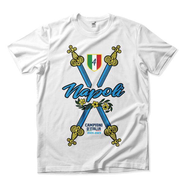 T-shirt Napoli "4 di Spade" - Scudetto 2024/2025