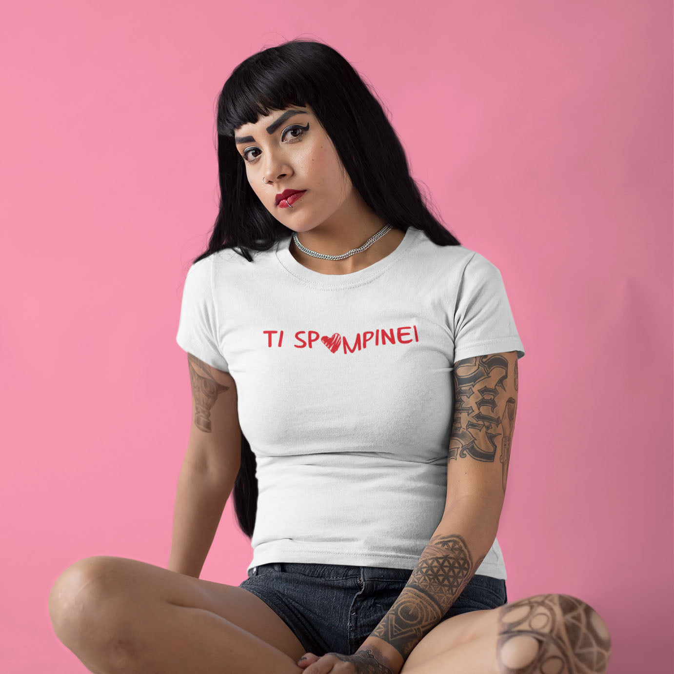 T-shirt " Ti Spompinei" donna