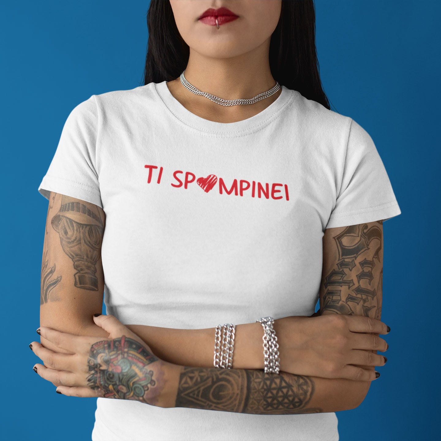 T-shirt " Ti Spompinei" donna