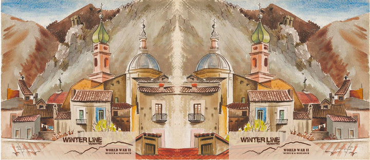 Tazza Winterline sketch a colori