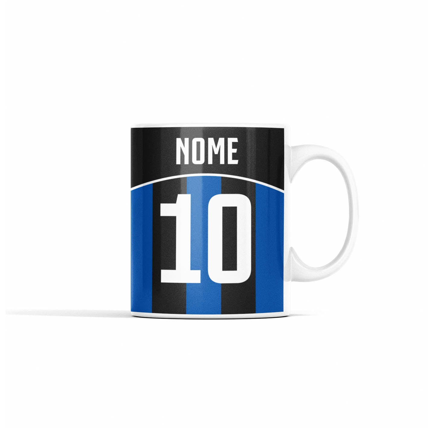 Inter mug personalized with name and number 