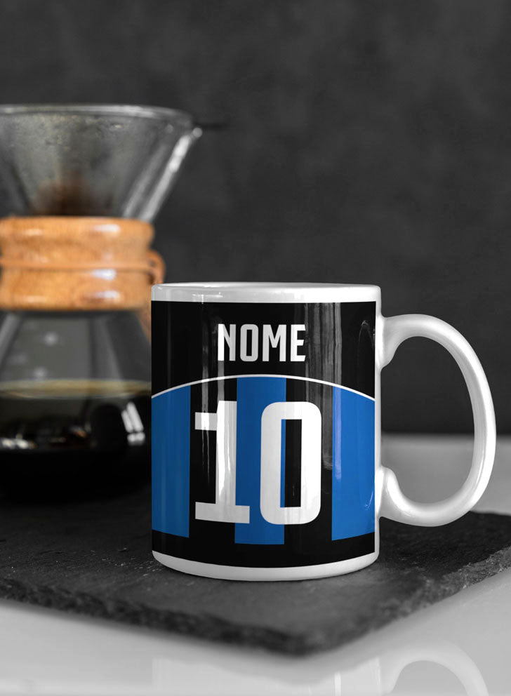 Inter mug personalized with name and number 