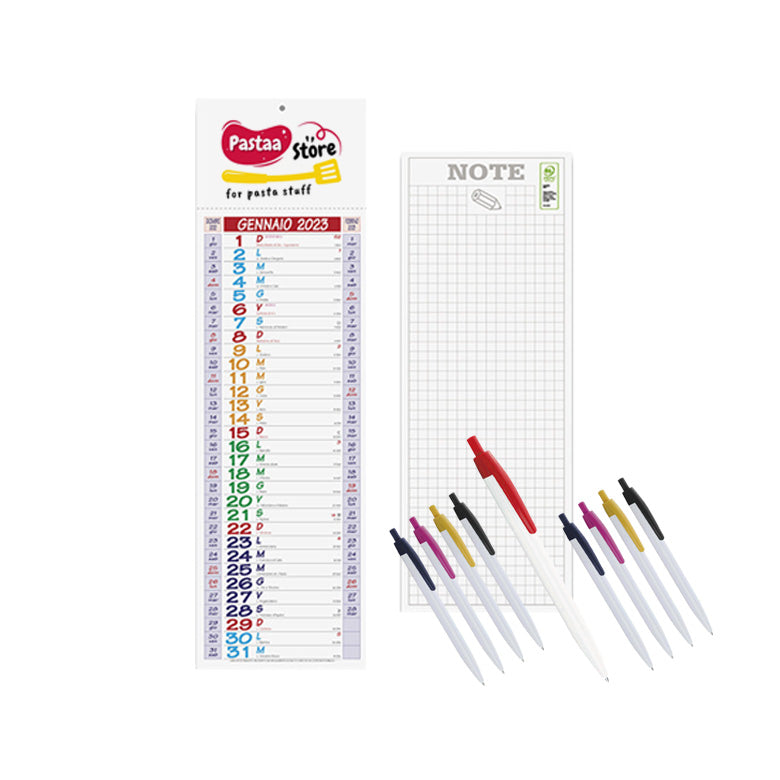 100 Calendari Slim 2024 + 100 Penne Bi-Bud
