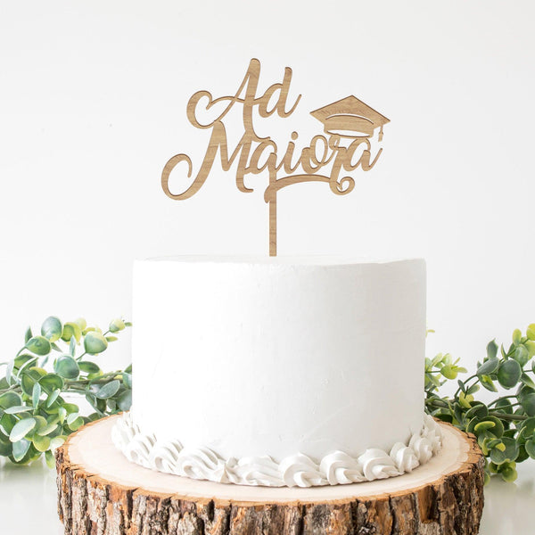 Cake Topper Laurea "Ad Maiora" - Blackberries Officine Grafiche