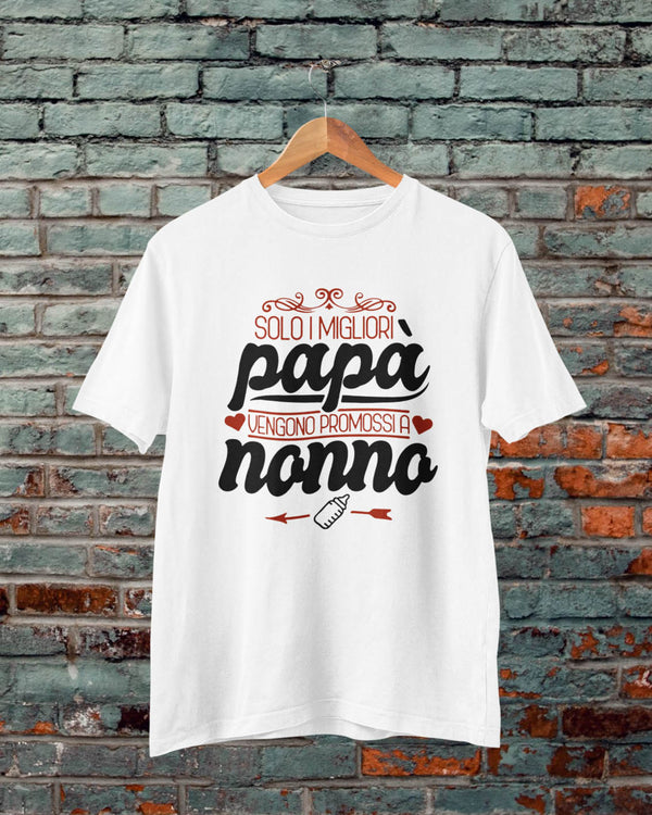 T-shirt papà promosso a nonno
