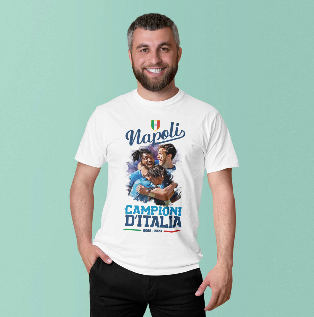 T-shirt Napoli Campione d'Italia - Scudetto 2023