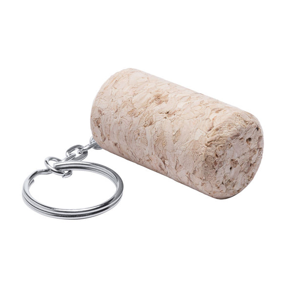 Portachiavi in sughero a forma di tappo