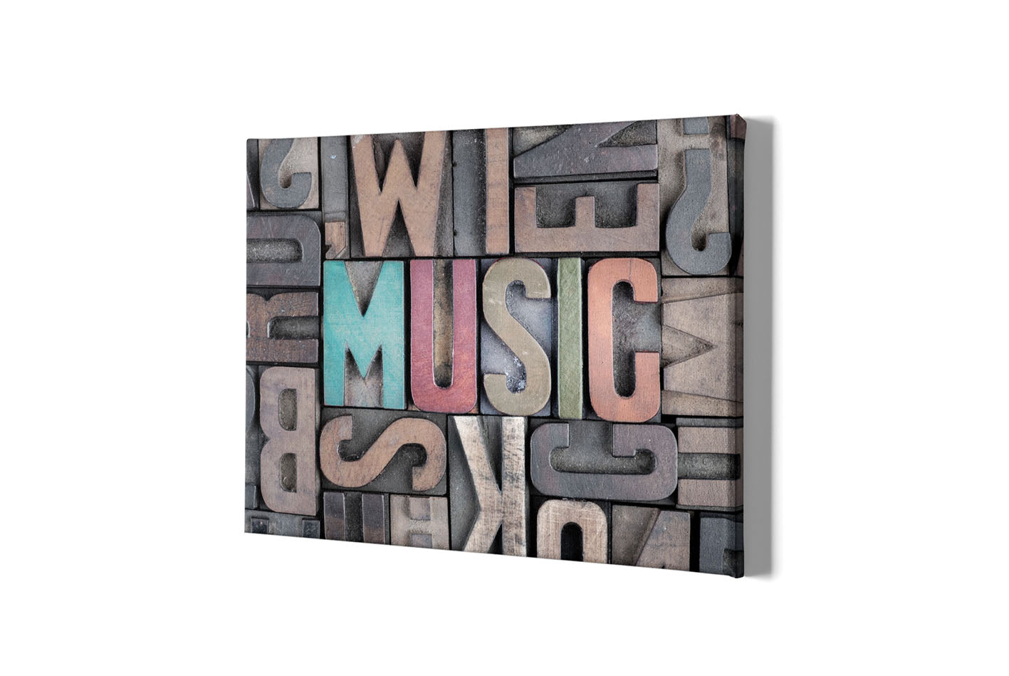 Quadro in tela canvas "Music and Letters"