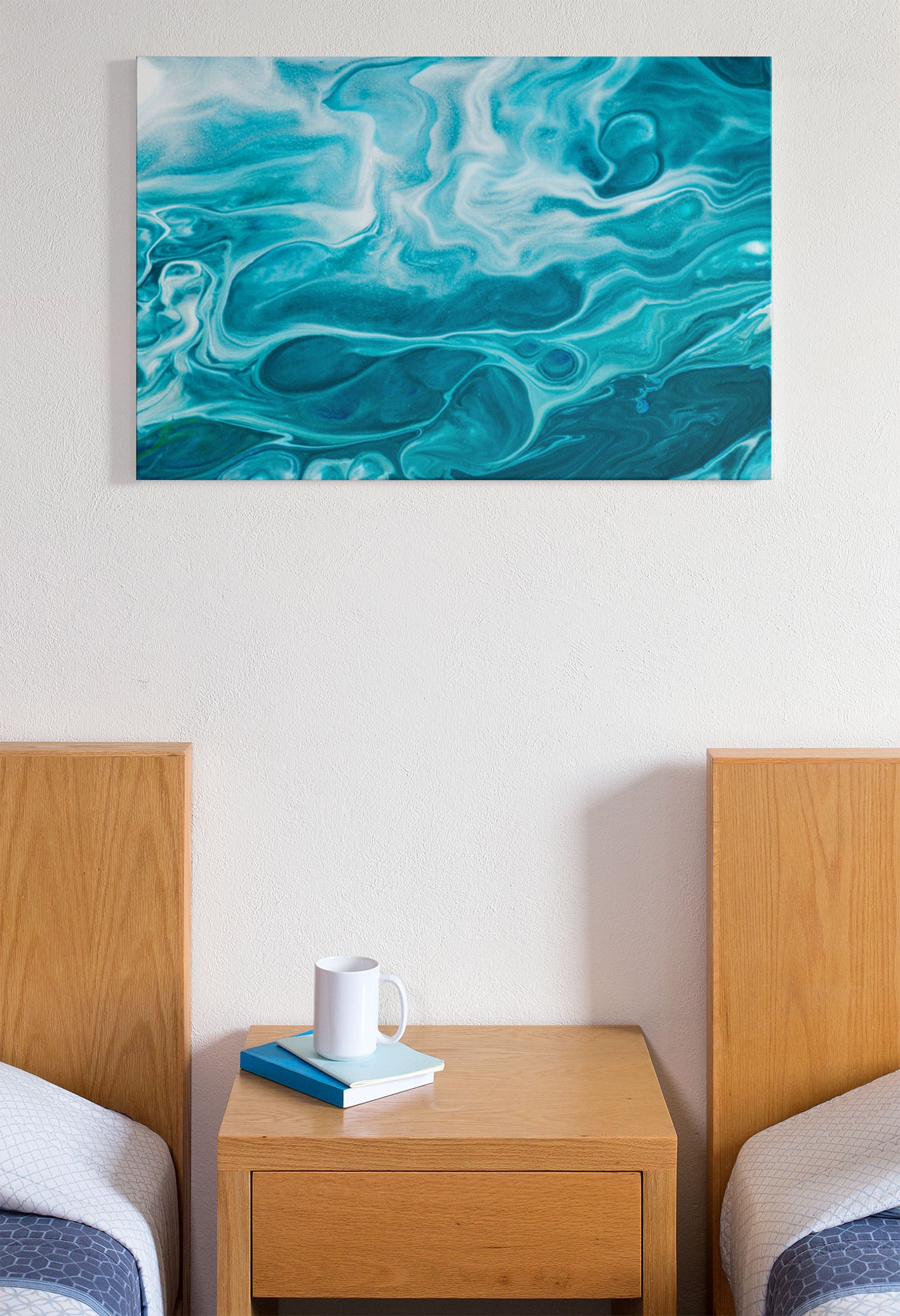 "Blue Sea" canvas painting