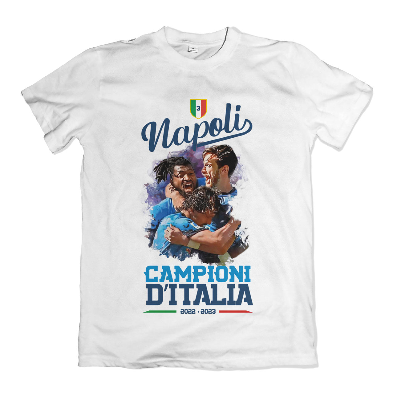 Napoli Champions 3 of sticks t-shirt - Scudetto 2023