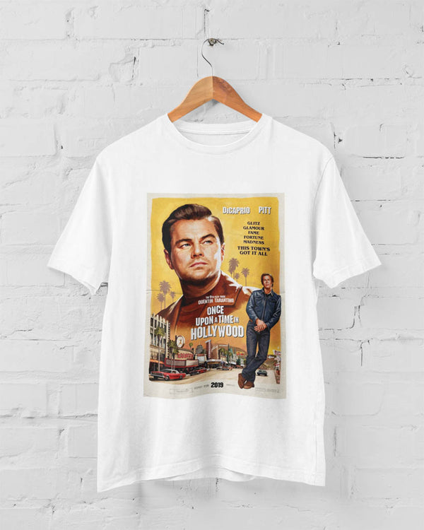 T-shirt  locandina "once upon a time in hollywood"
